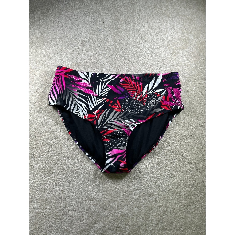 SWIM365 Women's Swim Bottoms Size‎ 26 Tropical Print Nylon Spandex